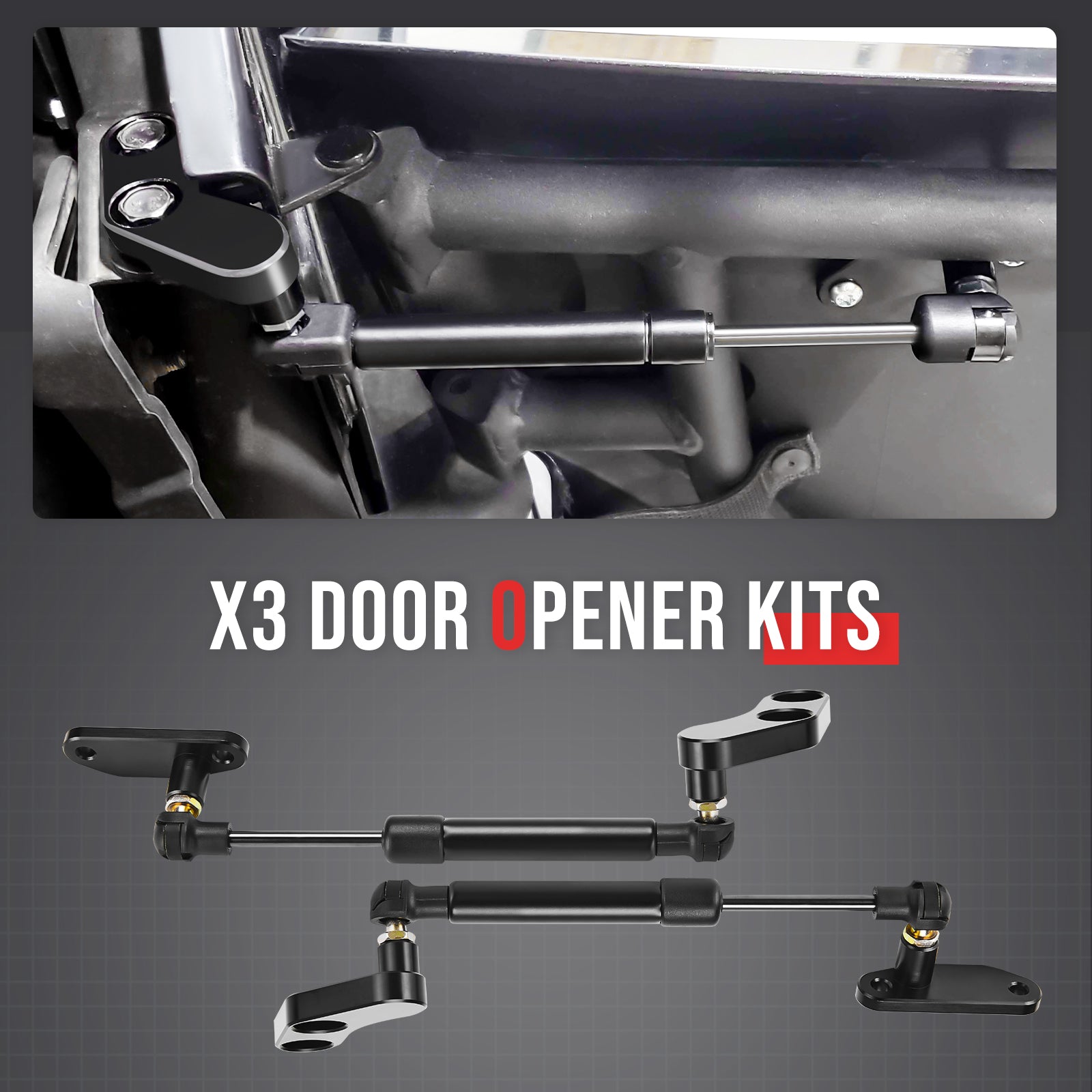 Black Door Opener Kits for Can Am Maverick X3 / X3 MAX