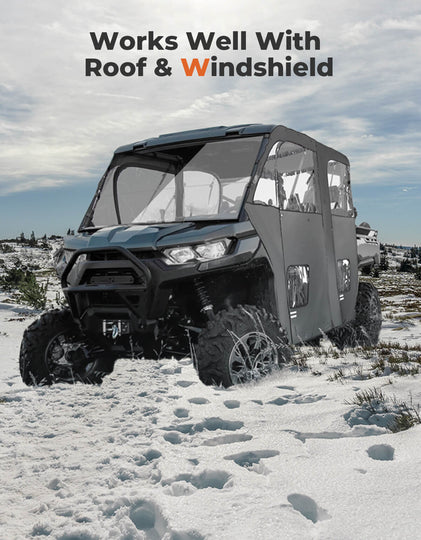 Soft Cab Enclosure Doors for Can-Am Defender Max HD10|9|8|7 - Kemimoto