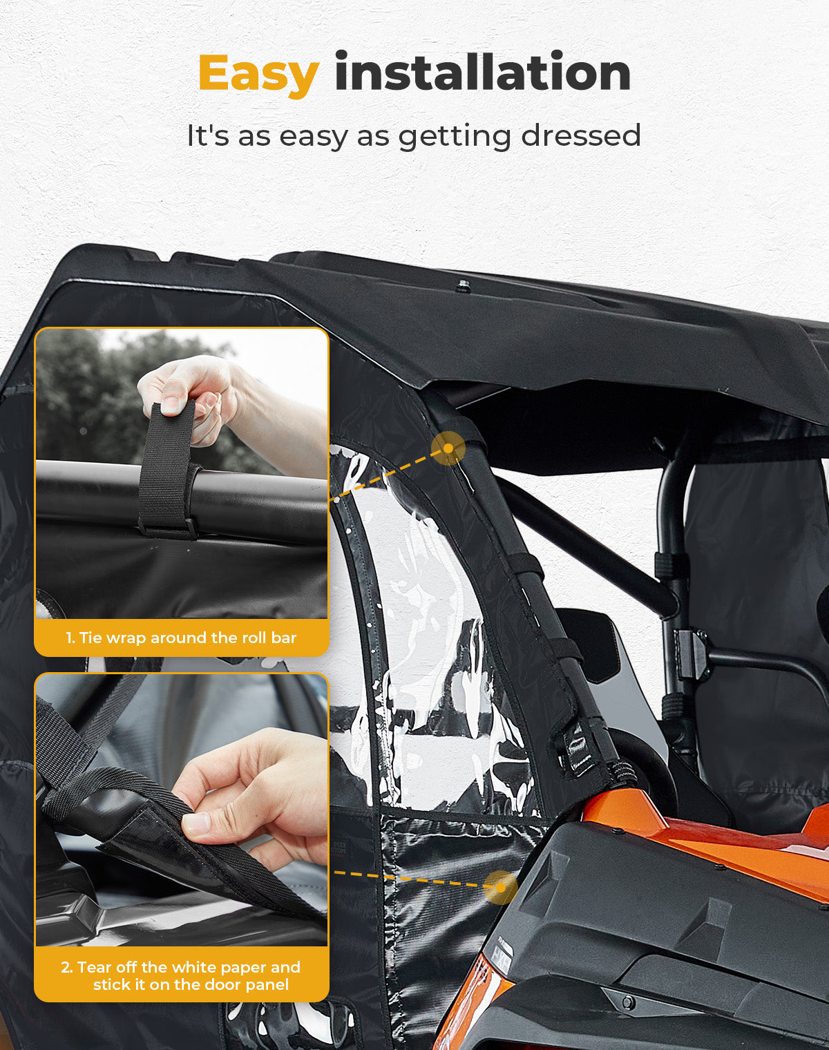 CFmoto ZForce Soft Cab Enclosure 500 / 800 / 1000 – Kemimoto