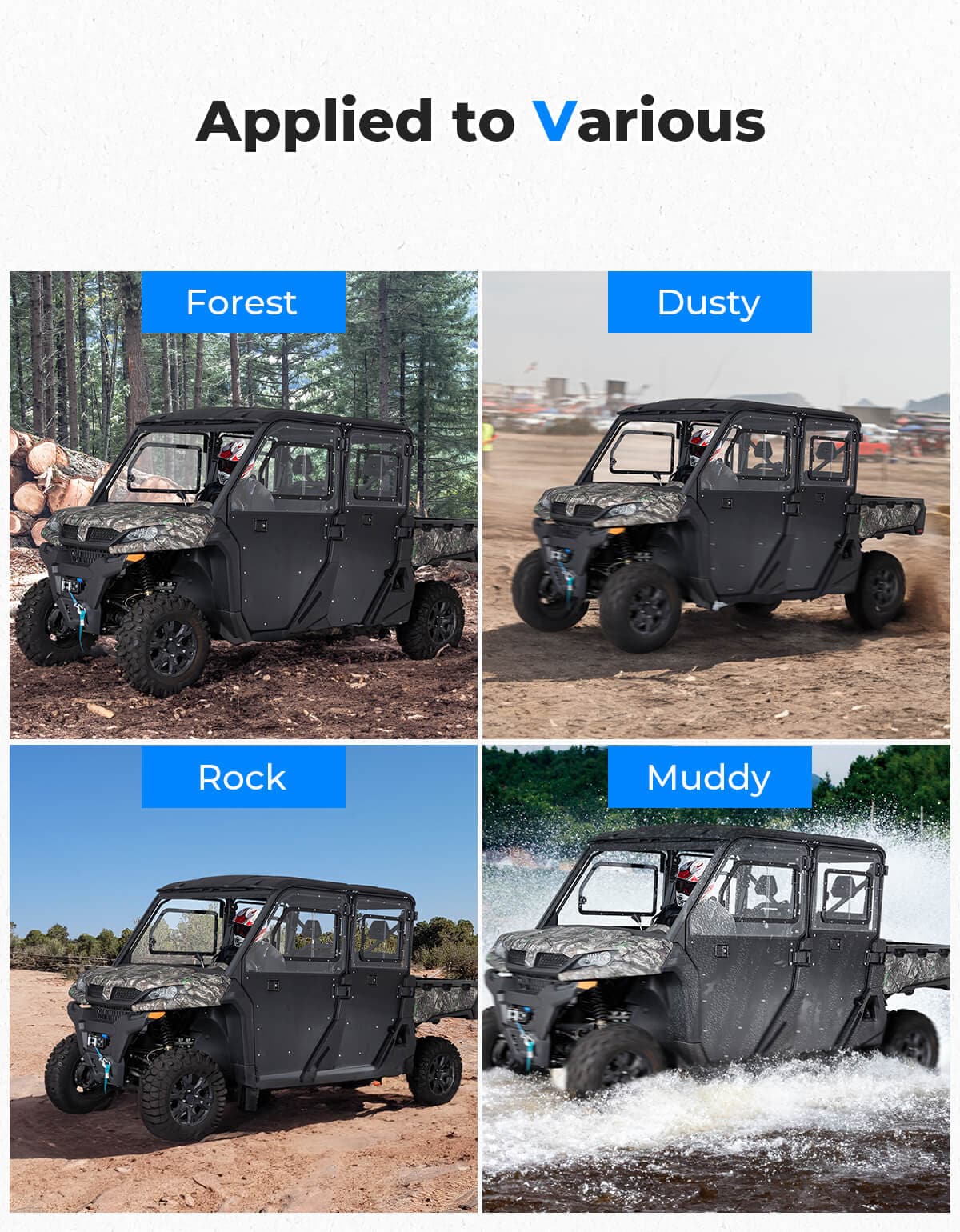 Full Doors with Sliding Window for CFMOTO UForce 1000 XL 2022+ - Kemimoto