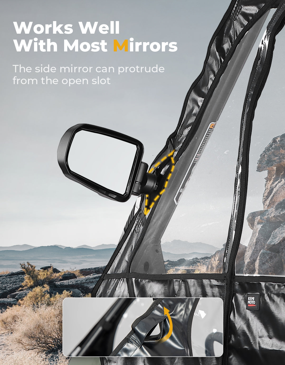 UTV Soft Cab Enclosure for RZR 570/Trail 570/800/S 800/900 - Kemimoto