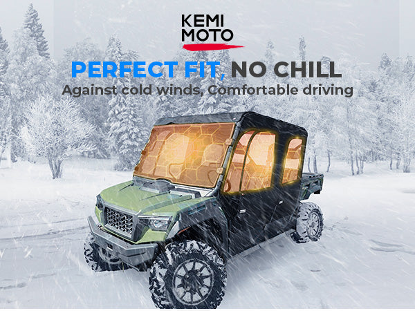 Kemimoto Soft Cab Enclosure Doors for Tracker 800SX Crew 2020+