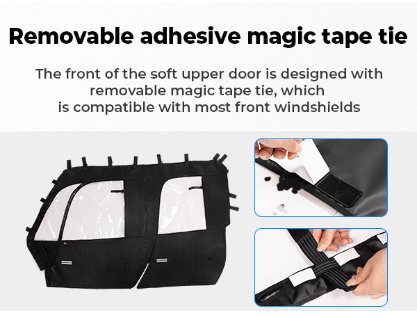 Kemimoto Soft Cab Enclosure Doors for Tracker 800SX Crew 2020+