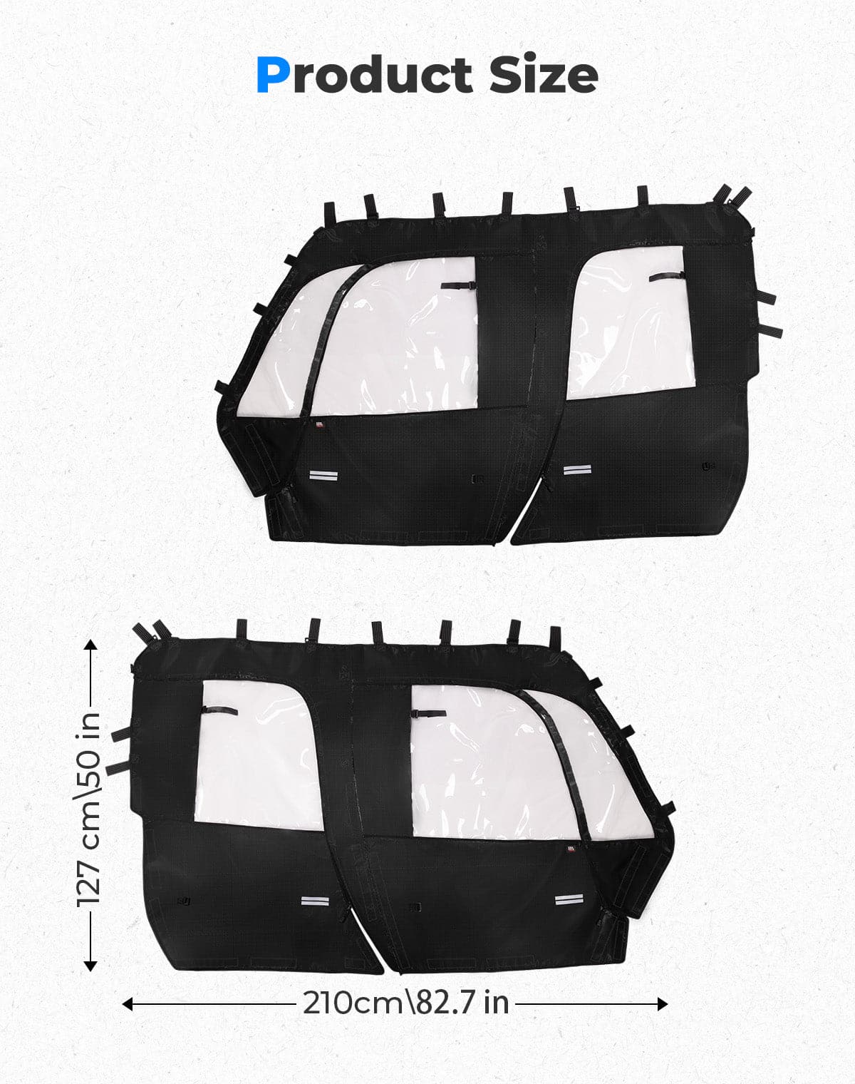 Kemimoto Tracker 800SX Crew Soft Cab Enclosure Doors