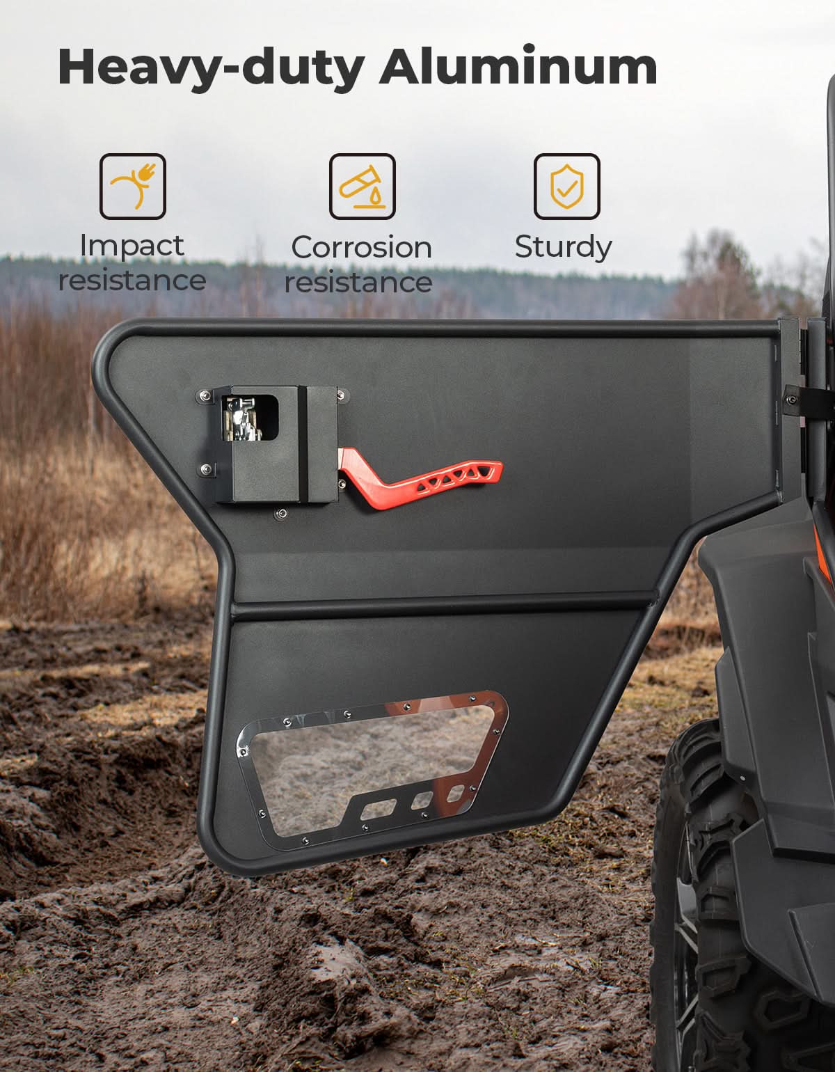 Heavy-duty Aluminum Doors for CFMOTO ZFORCE 500 | 800 | 1000 - Kemimoto