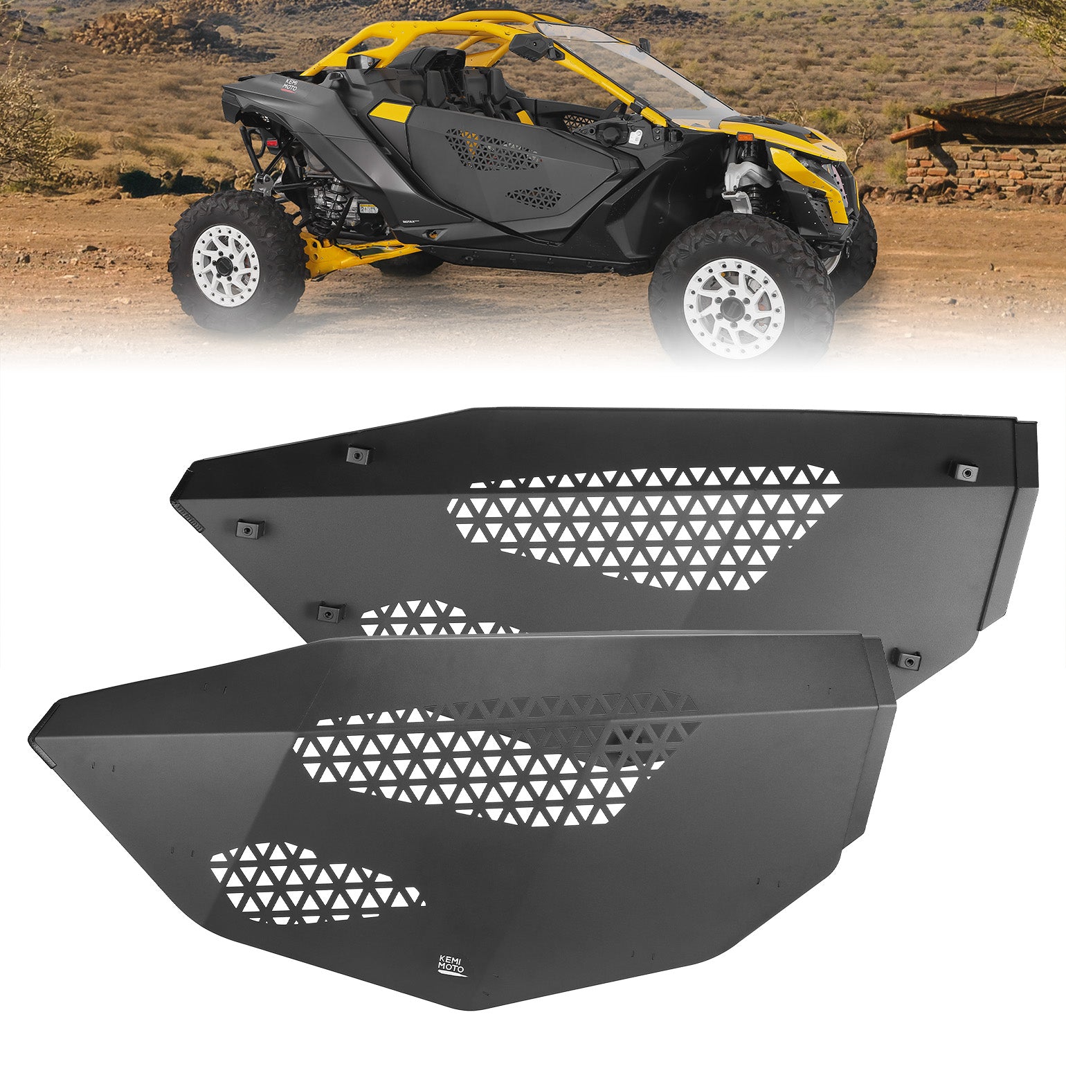 かむいと Rear Full Doors Aluminum for Can-Am Maverick X3 MAX – Kemimoto