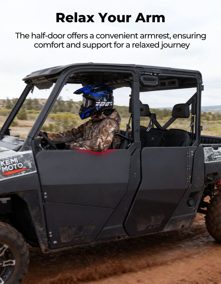 Aluminum Half Doors for Polaris Ranger Crew XP 1000 (2019-2025)