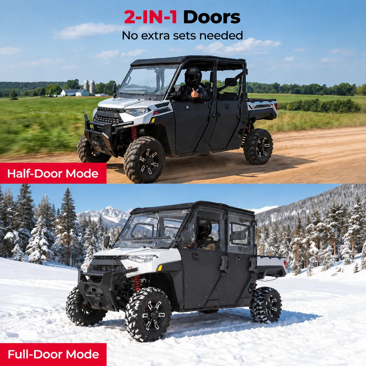 One Door System. Multiple Riding Modes