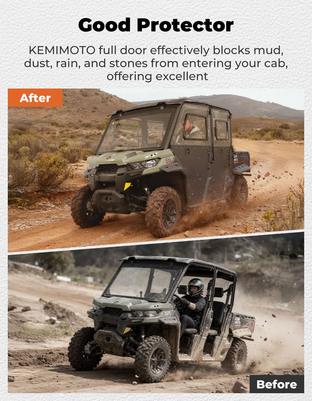 2-in-1 Door Combo for Can-Am Defender MAX & HD