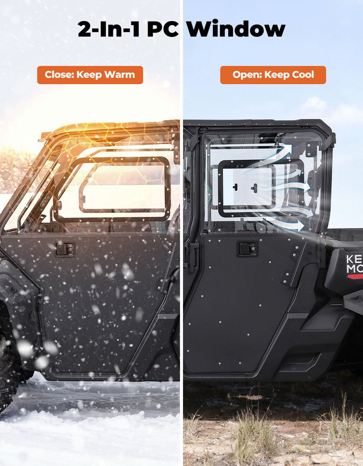 2-in-1 Door Combo for Can-Am Defender MAX & HD
