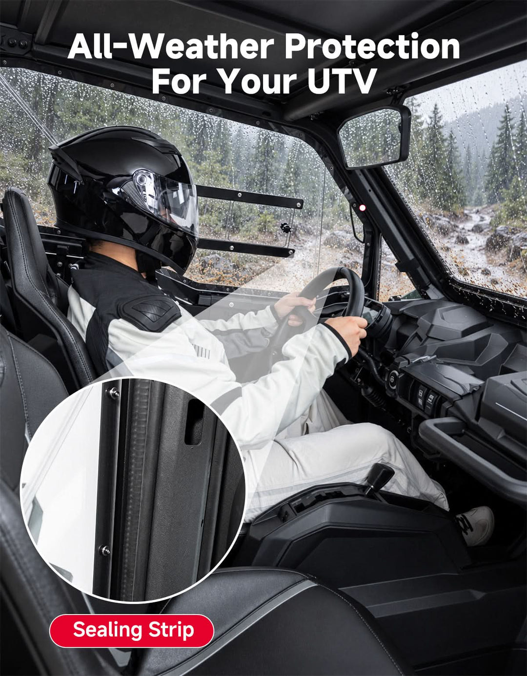Hard Cab Enclosure with Upper Doors for 2021–2026 Can-Am Commander MAX