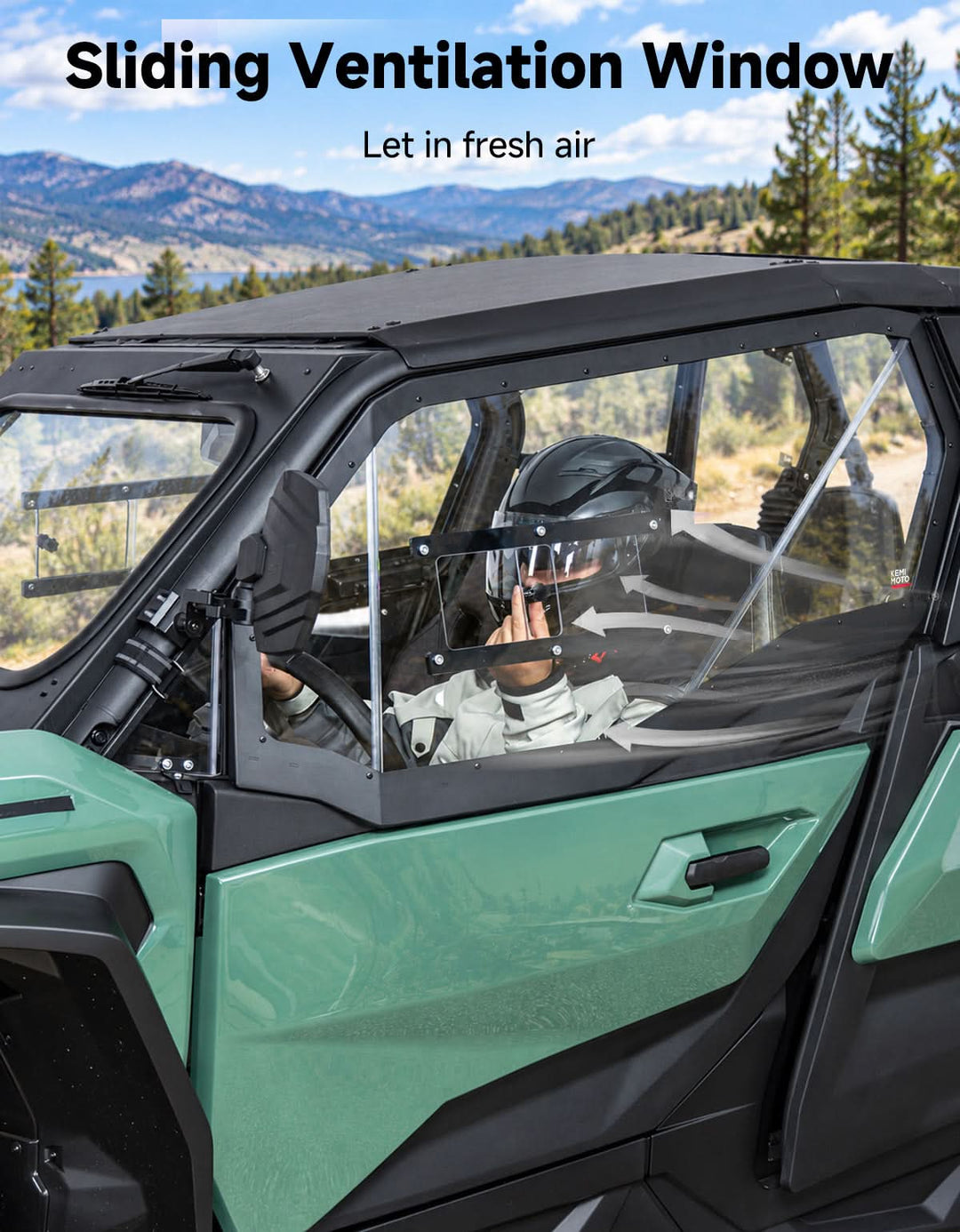 Hard Cab Enclosure with Upper Doors for 2021–2026 Can-Am Commander MAX