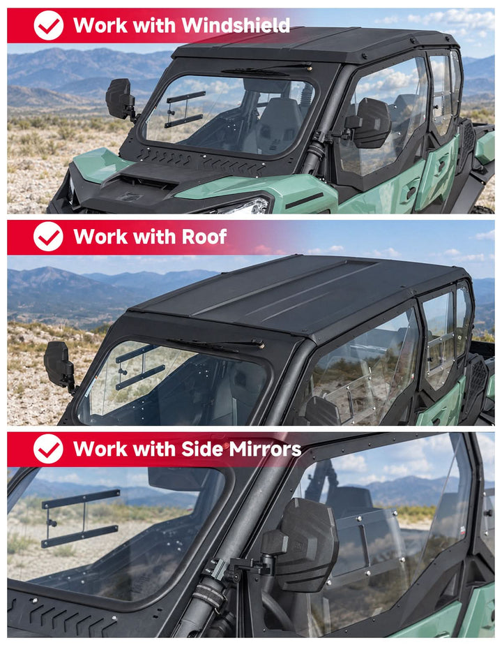 Hard Cab Enclosure with Upper Doors for 2021–2026 Can-Am Commander MAX
