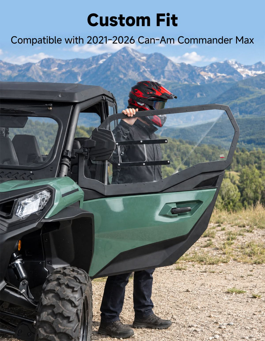 Hard Cab Enclosure with Upper Doors for 2021–2026 Can-Am Commander MAX