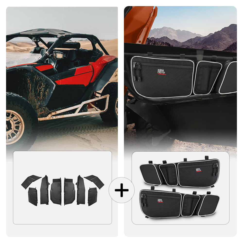 Extended Fender Flares & Door Bags For Can-Am Maverick X3 - Kemimoto