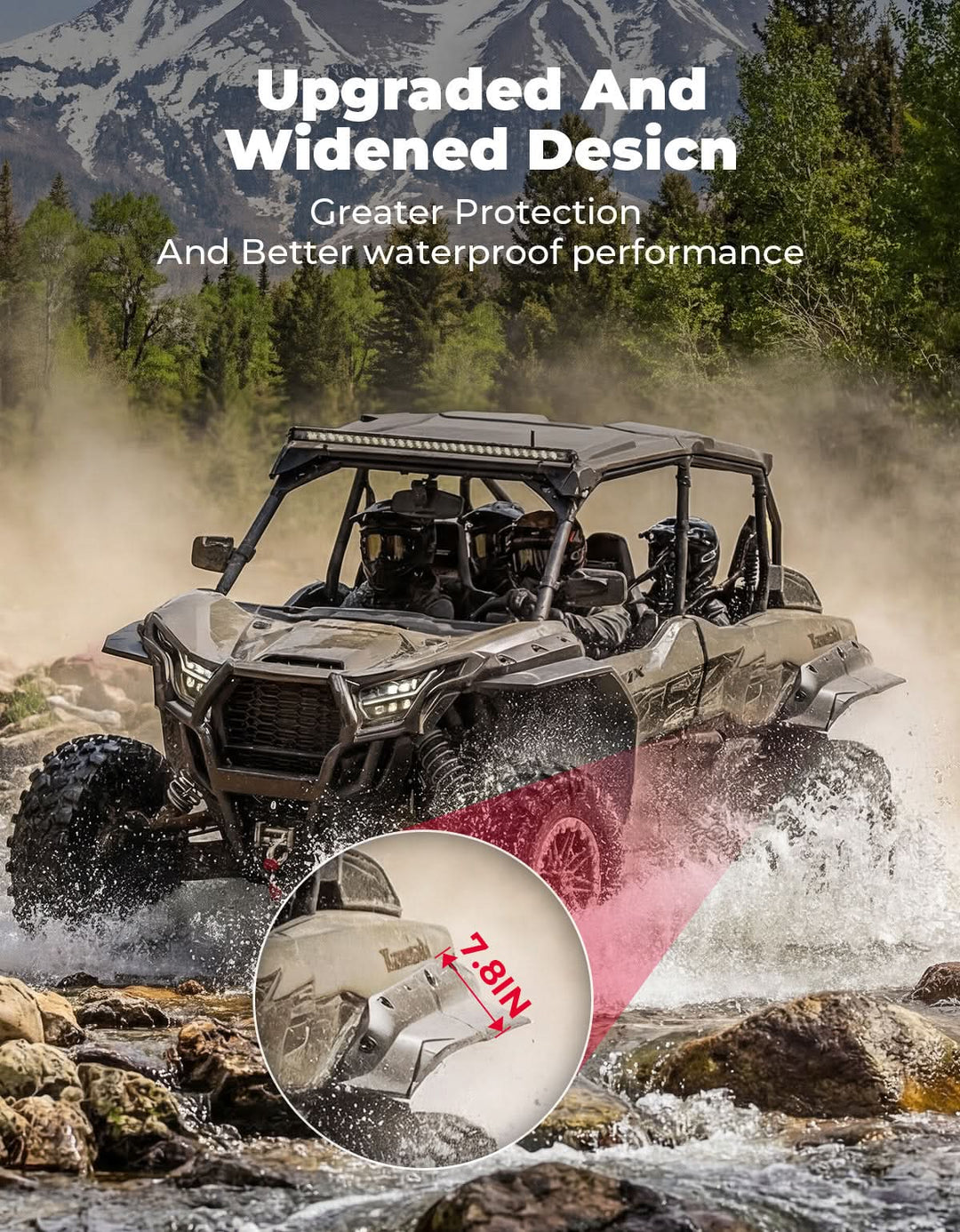 XXL Fender Flares for Kawasaki Teryx KRX4 1000