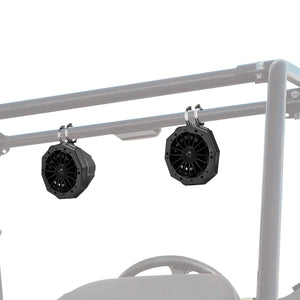 Universal 6.5" Speaker Cage Swivel Pods with 1.75 to 2" Mounting Clamps-NEWFLASH