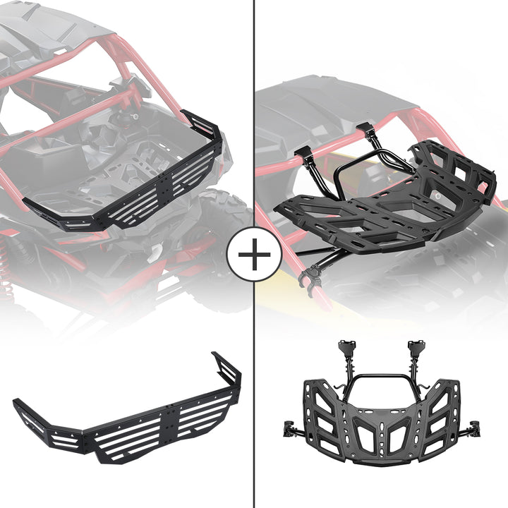 LinQ Pivoting Rack & Rear Cargo Tailgate for Maverick X3/MAX - Kemimoto