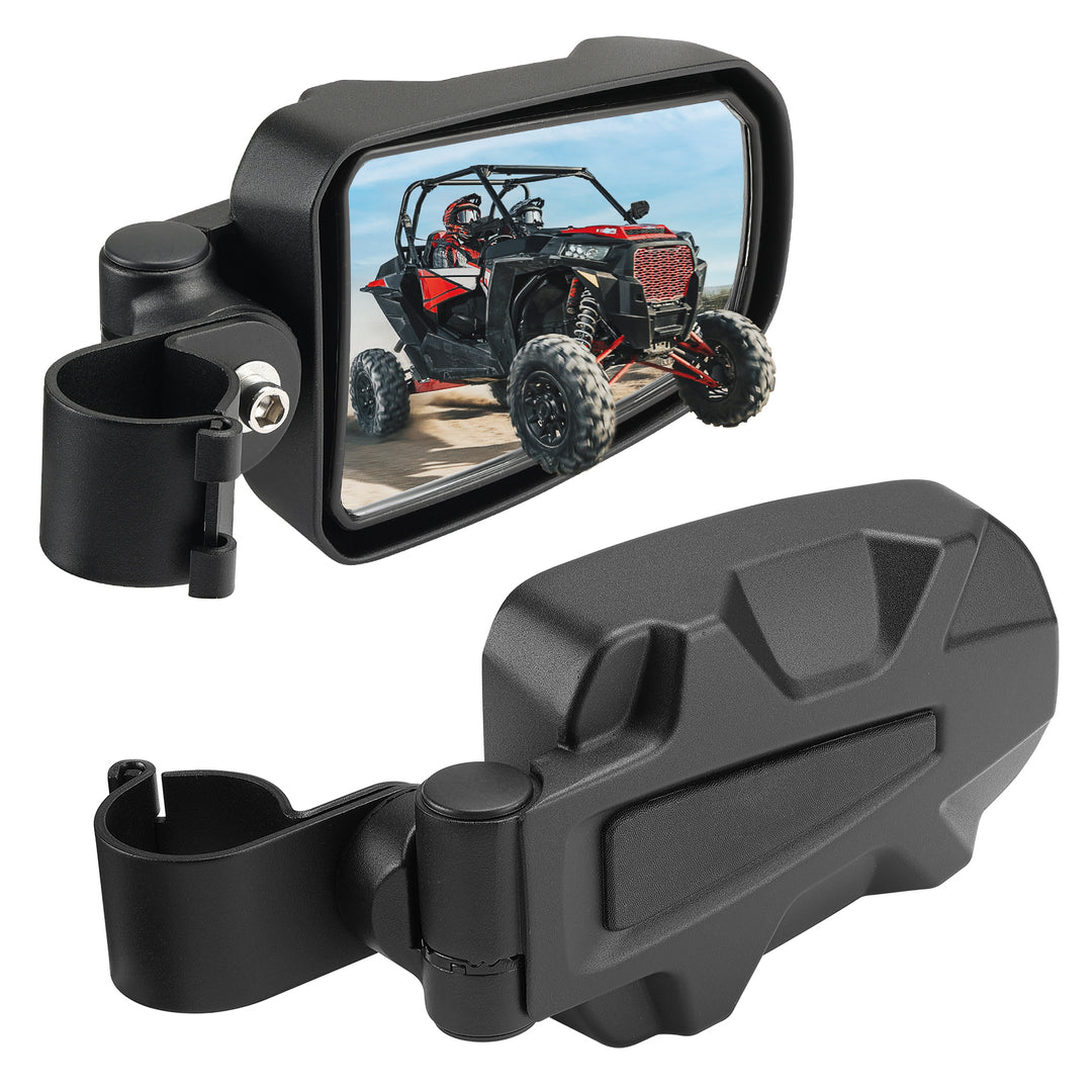 UTV Universal Adjustable Side View Convex Mirror for 1.75" Roll Cage - Kemimoto