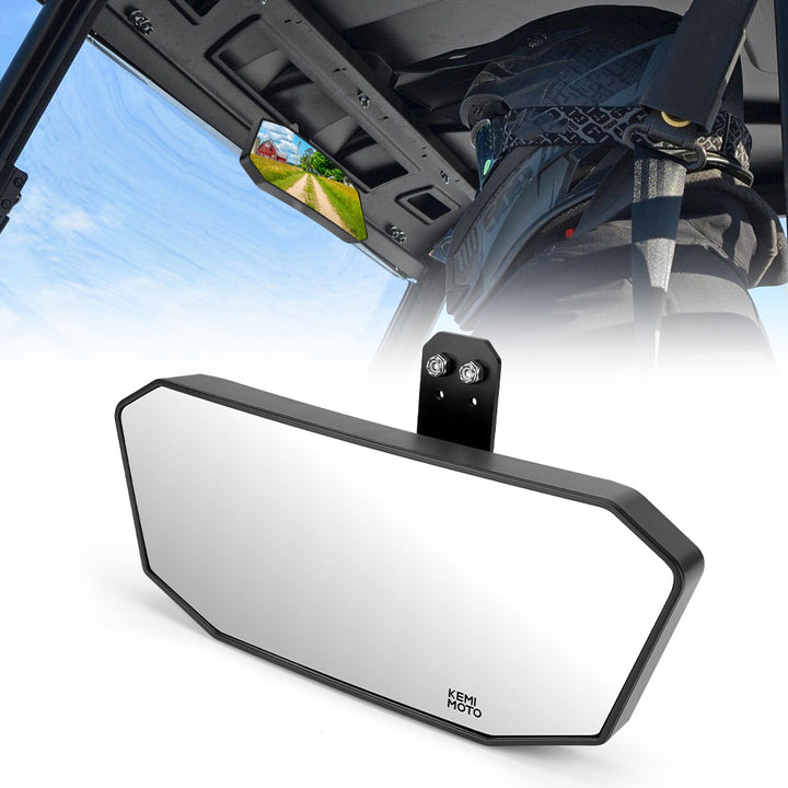 45L Storage box and Rear View Mirror Fit Polaris Ranger - Kemimoto