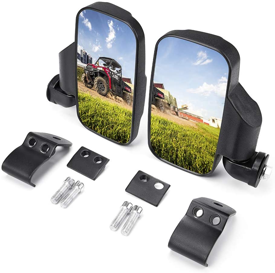 Side Mirrors and 45L Storage box Fit Polaris Ranger - Kemimoto