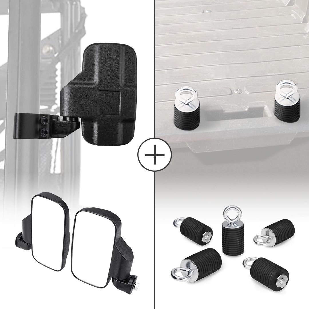 Adjustable Break Away Side Mirrors & 2
