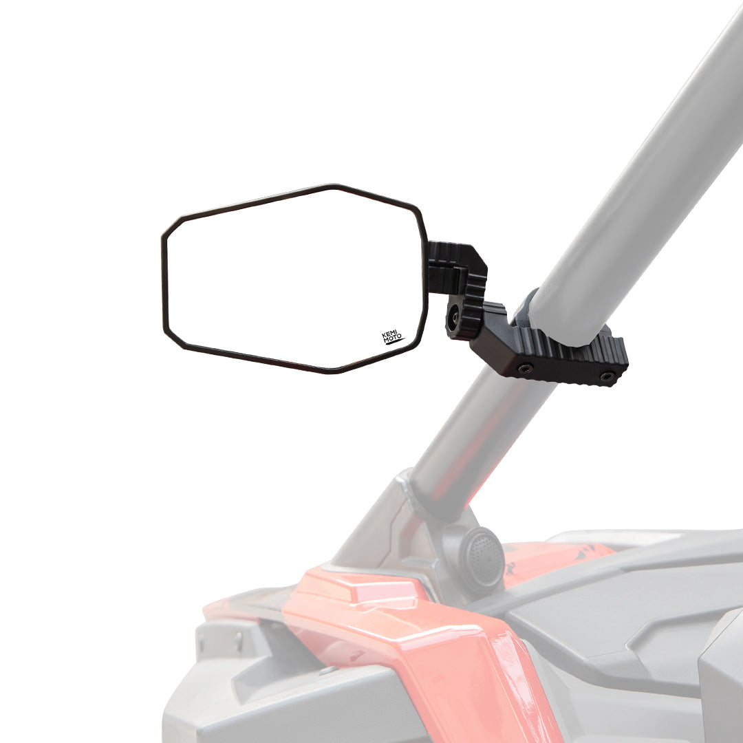 UTV Side Mirrors Fit 1.65"-2" Roll bar for RZR/ X3/ Pioneer/ Talon/ Kawasaki/ CFMOTO