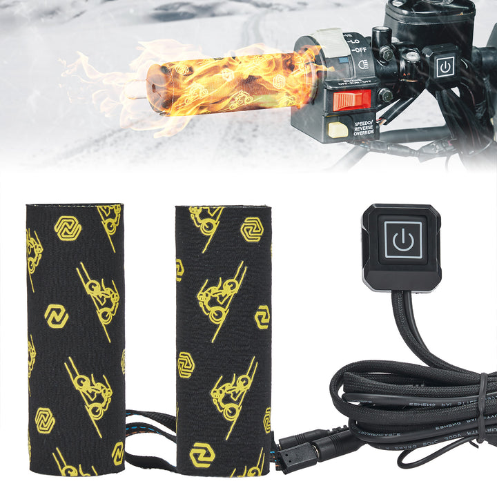 Heated Motorcycle Grip Pads, IP67 Waterproof - Kemimoto