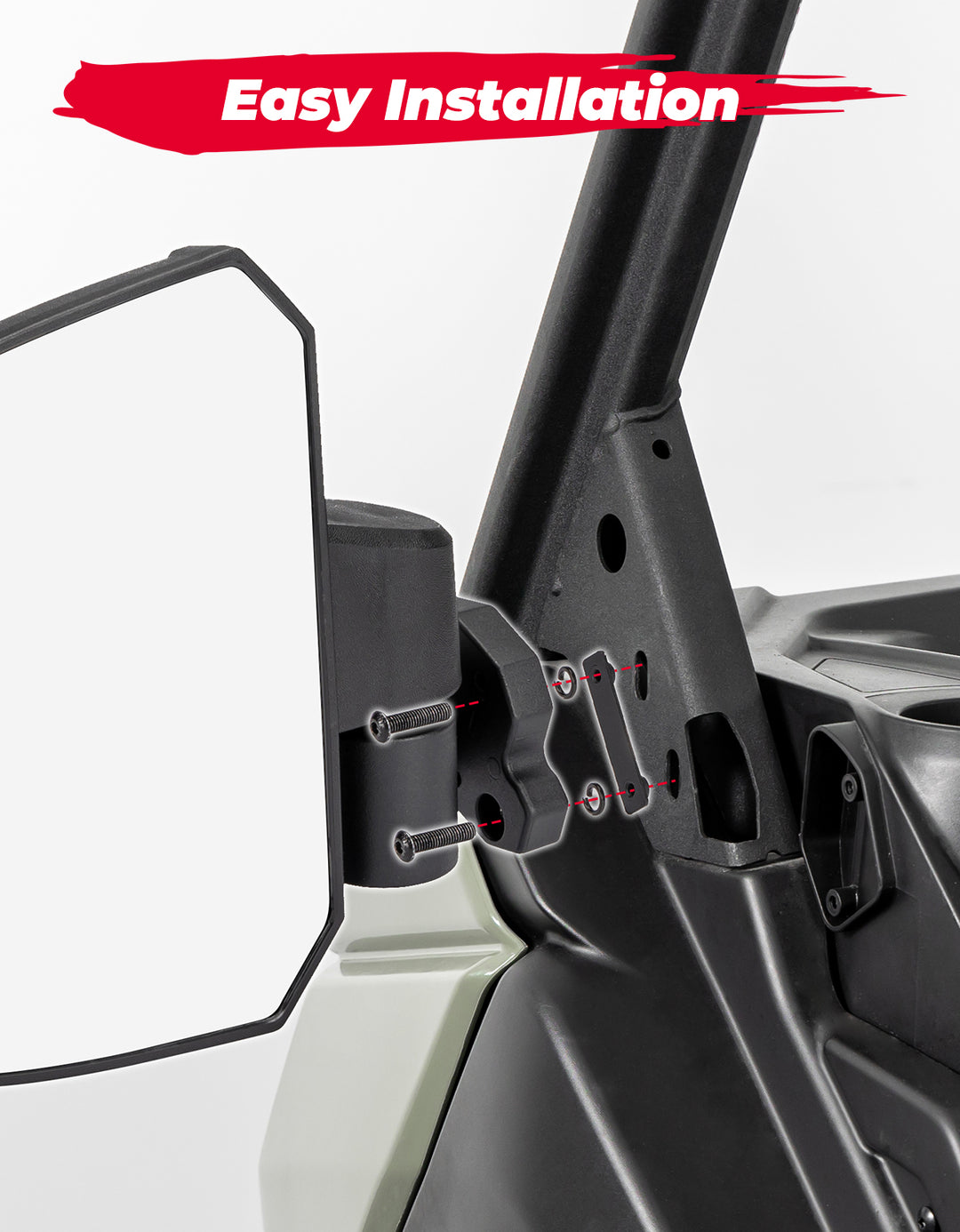 Kemimoto One Pair Side Mirrors for Can Am Defender /  MAX