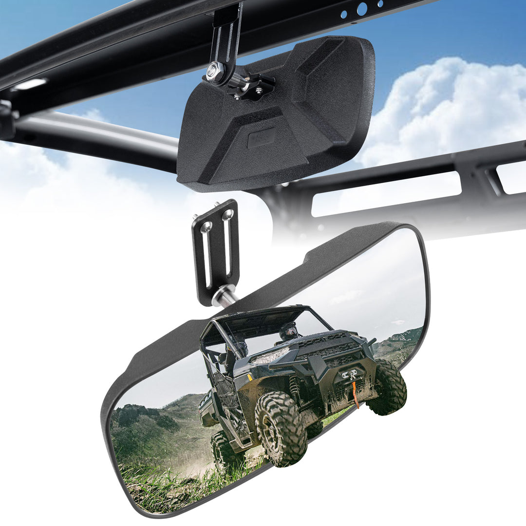 Upgraded Rear View Mirror for Polaris Ranger 500 570 900 XP 1000 XP/Crew 2017-2025 - Kemimoto