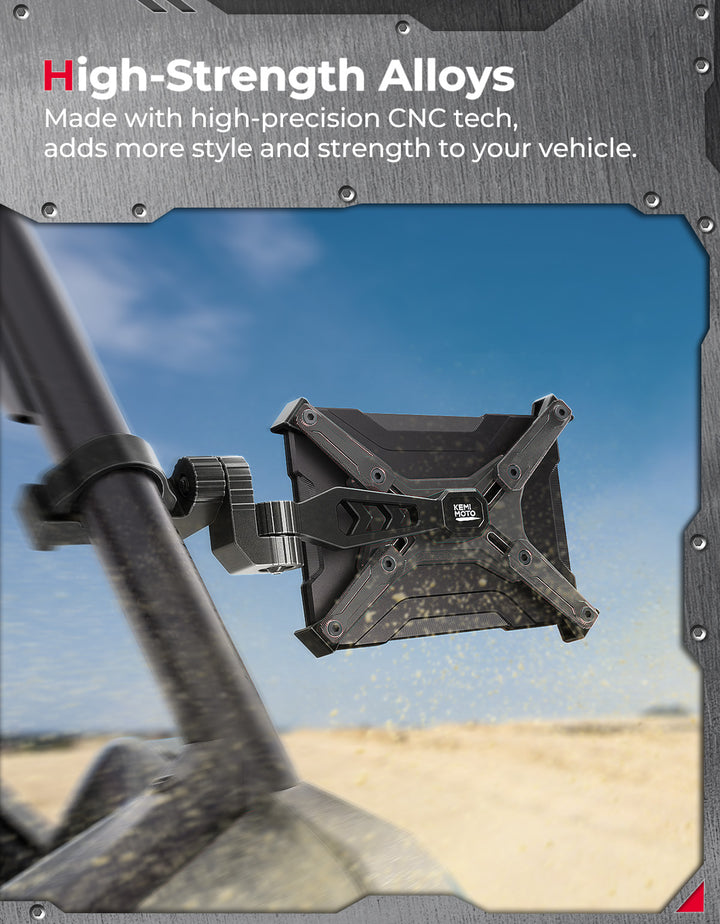 Aluminum CNC UTV Mirror X (Pair) for Polaris RZR | Can-Am Maverick X3 | Talon | Teryx - Kemimoto