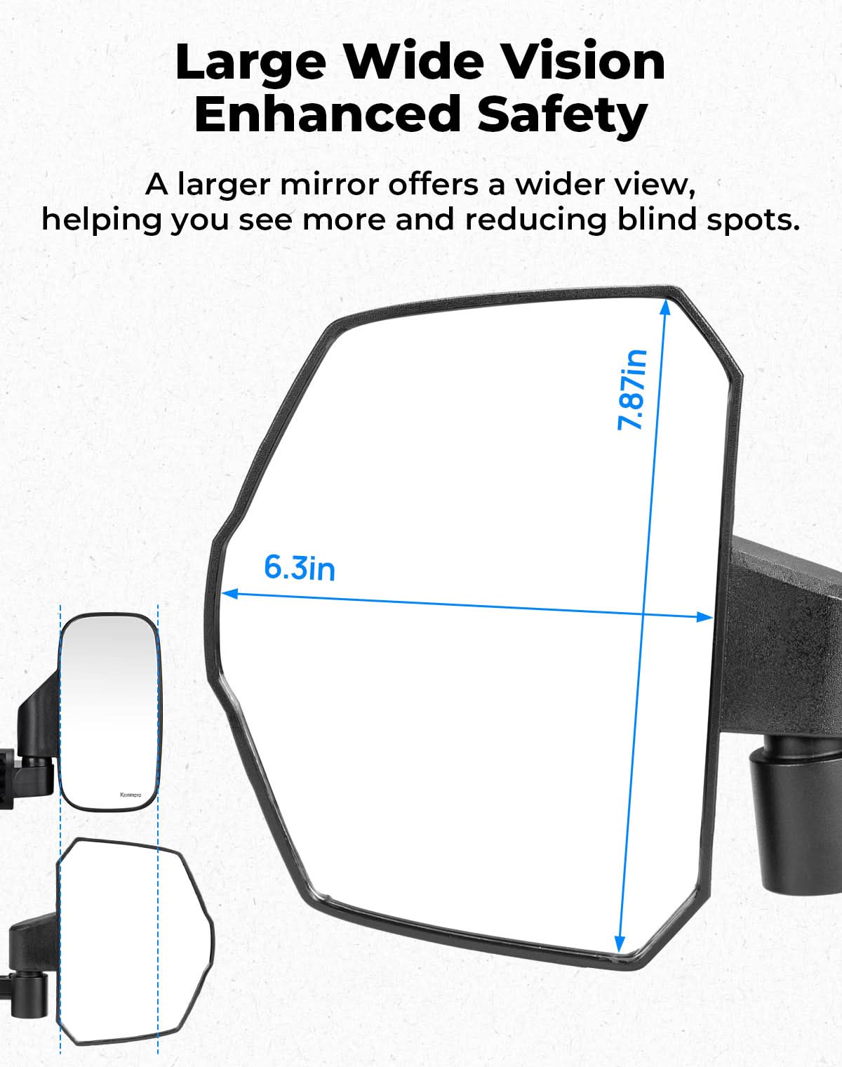 Polaris Ranger Side mirrors – Kemimoto