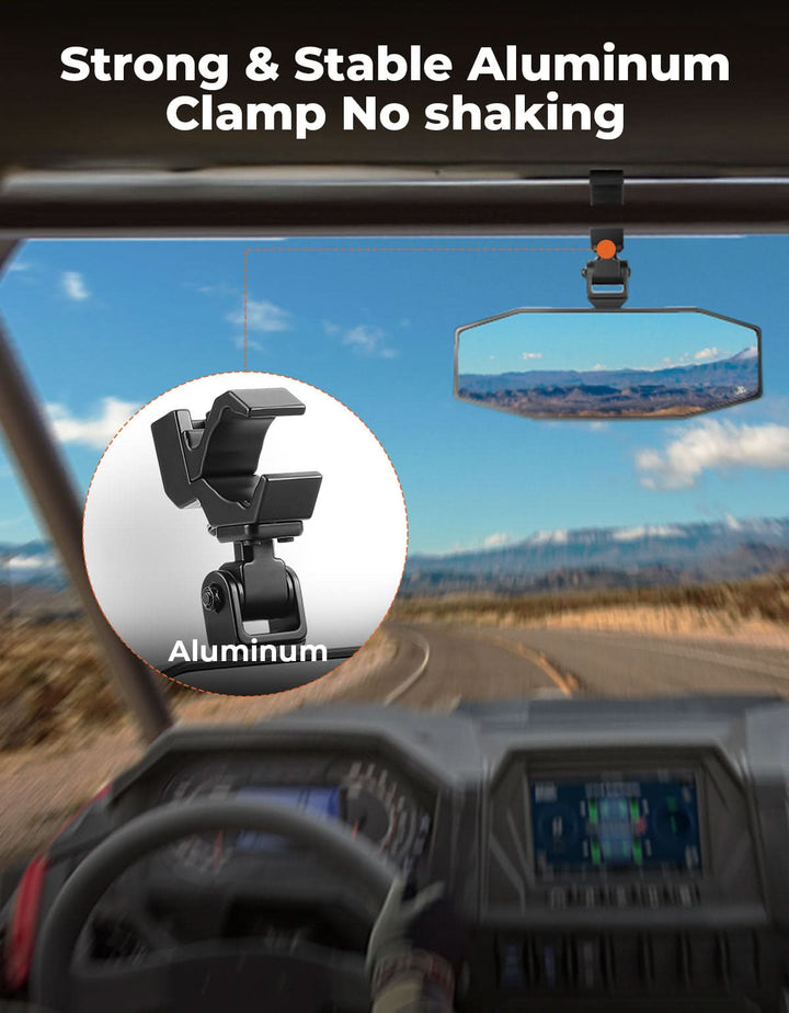 UTV Rear View Mirror for Polaris RZR, Pioneer, Can AM, CFMOTO - Kemimoto