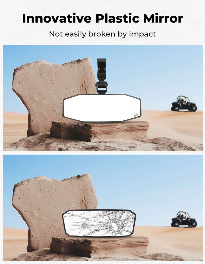 UTV Rear View Mirror for Polaris RZR, Pioneer, Can AM, CFMOTO - Kemimoto