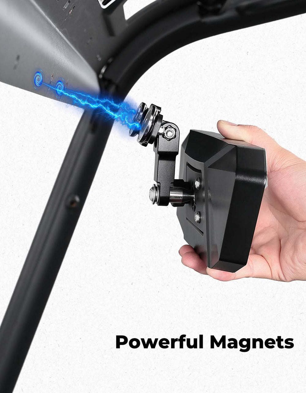 UTV Universal Magnetic Rear View Mirror for Polaris Ranger, Can-Am Defender & Golf Carts - Kemimoto