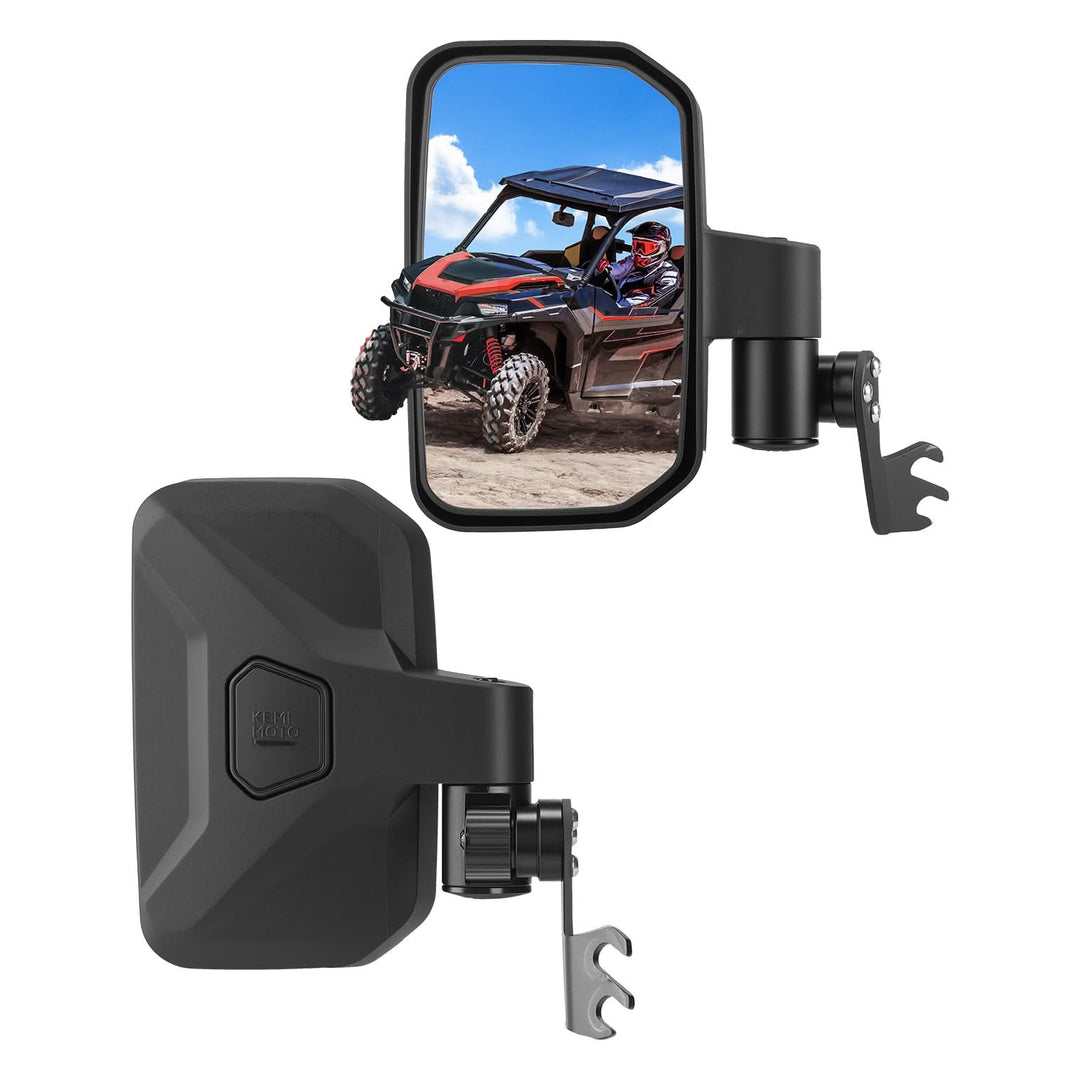 Side Mirrors with Spring Back Feature for Polaris General 1000 / XP 1000 / 4 1000