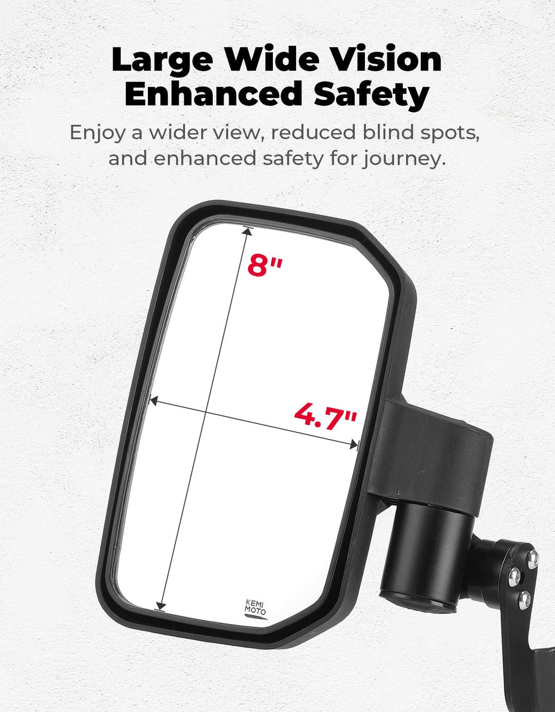Side Mirrors with Spring Back Feature for Polaris General 1000 / XP 1000 / 4 1000 (2016–2026)