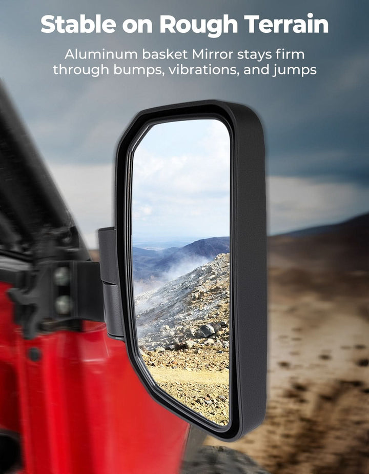 UTV Side View Mirrors for Polaris Ranger 570/500/900 XP (2014-2025)