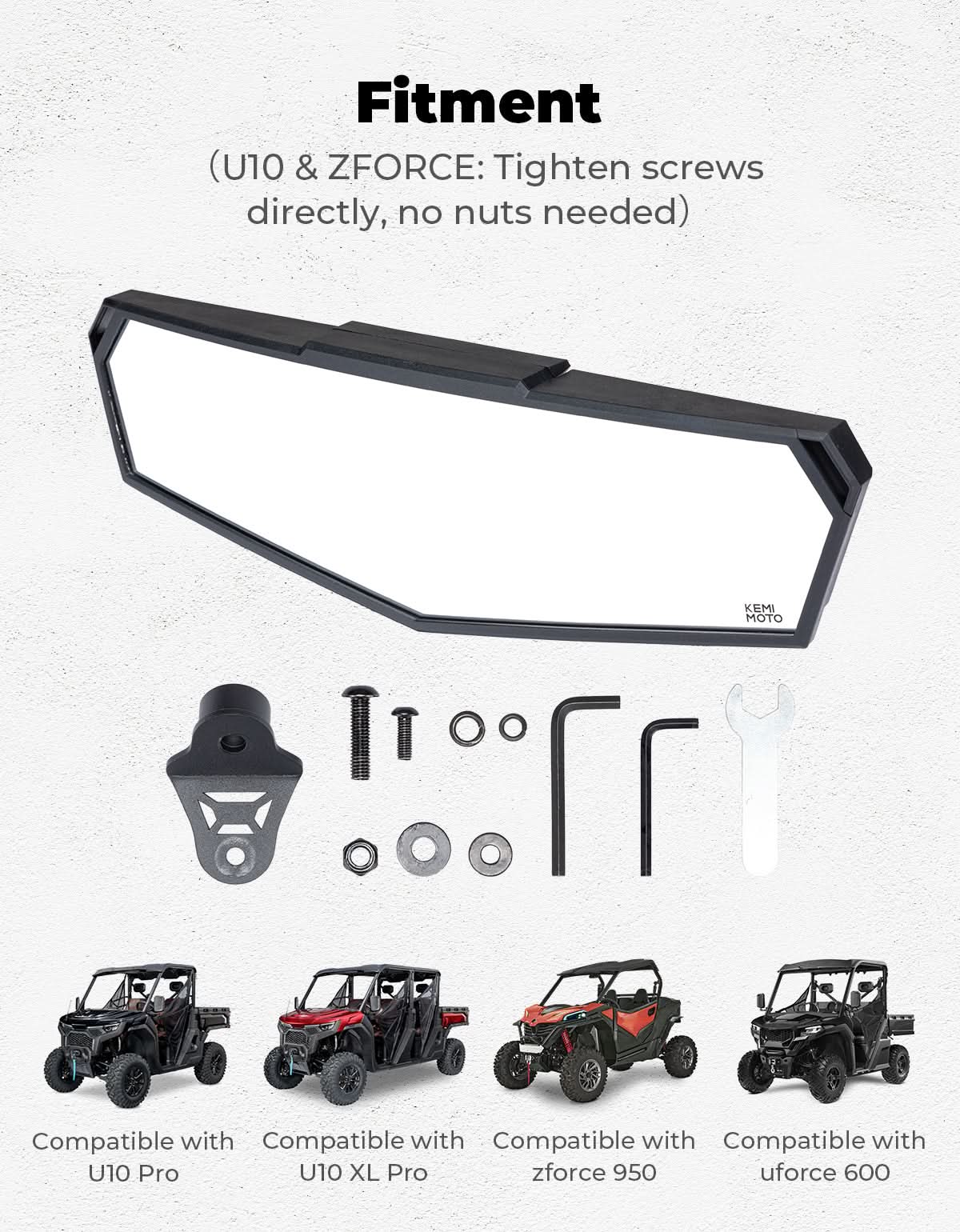 Rear View Mirror For CFMOTO UFORCE |ZFORCE - Kemimoto