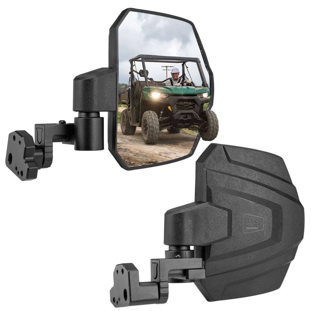 Large Side Mirrors for Can-Am Defender / Defender MAX (2016–2026) - Kemimoto