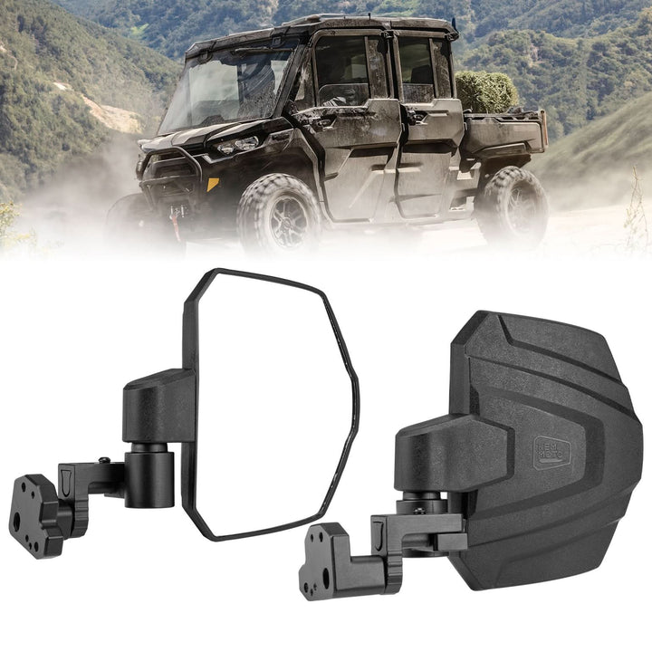 Large Side Mirrors for Can-Am Defender / Defender MAX (2016–2026) - Kemimoto
