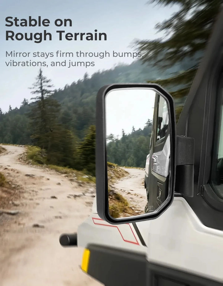 Side Mirrors for Polaris Ranger 1000 / 570 / NorthStar / XP / SP 2018-2026, Replaces #2889241