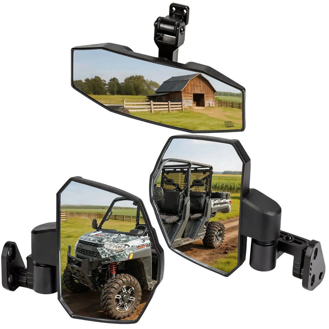 UTV Side Mirrors for Polaris Ranger XP 1000 / Crew XP 1000 2018-2026