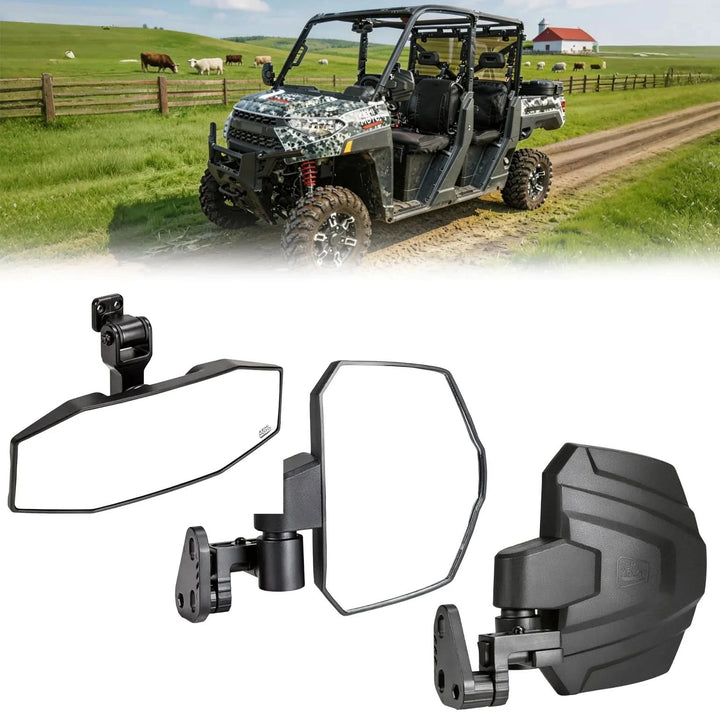 UTV Side Mirrors for Polaris Ranger XP 1000 / Crew XP 1000 2018-2026