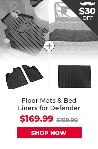 TPE Floor Mats & Bed Liner For Can-Am Defender - Kemimoto
