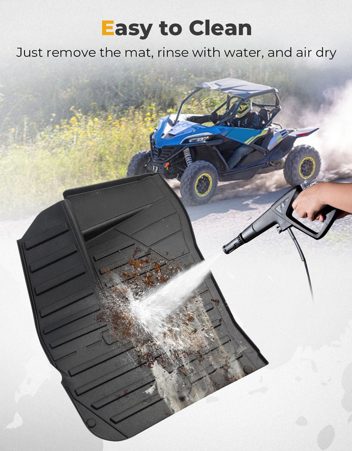 TPE Front Floor Mats for CFMOTO ZFORCE 950 HO EX | HO Sport - Kemimoto