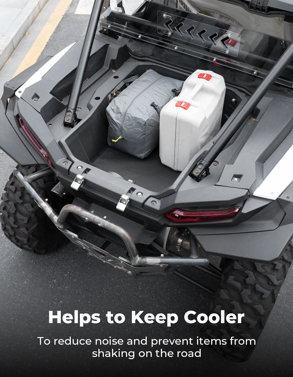 UTV Padded Heat Shield for Polaris RZR 2014-2025, Reduces Heat up to 30°C, Reduces Noise - Kemimoto