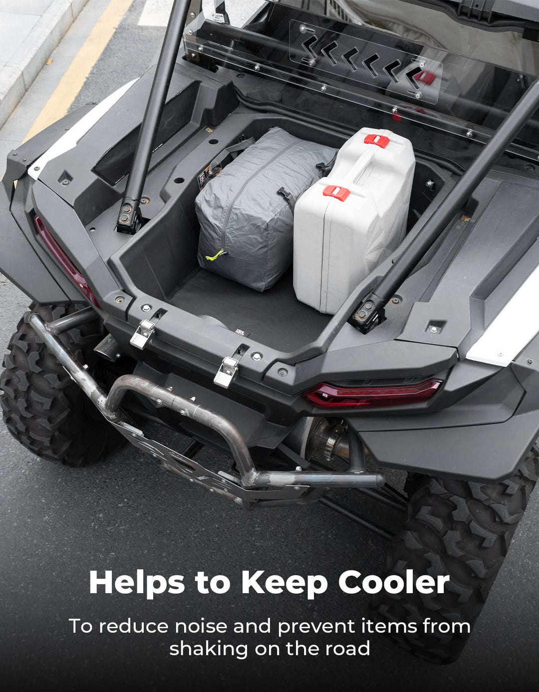 UTV Padded Heat Shield for Polaris RZR 2014-2025, Reduces Heat up to 30°C, Reduces Noise