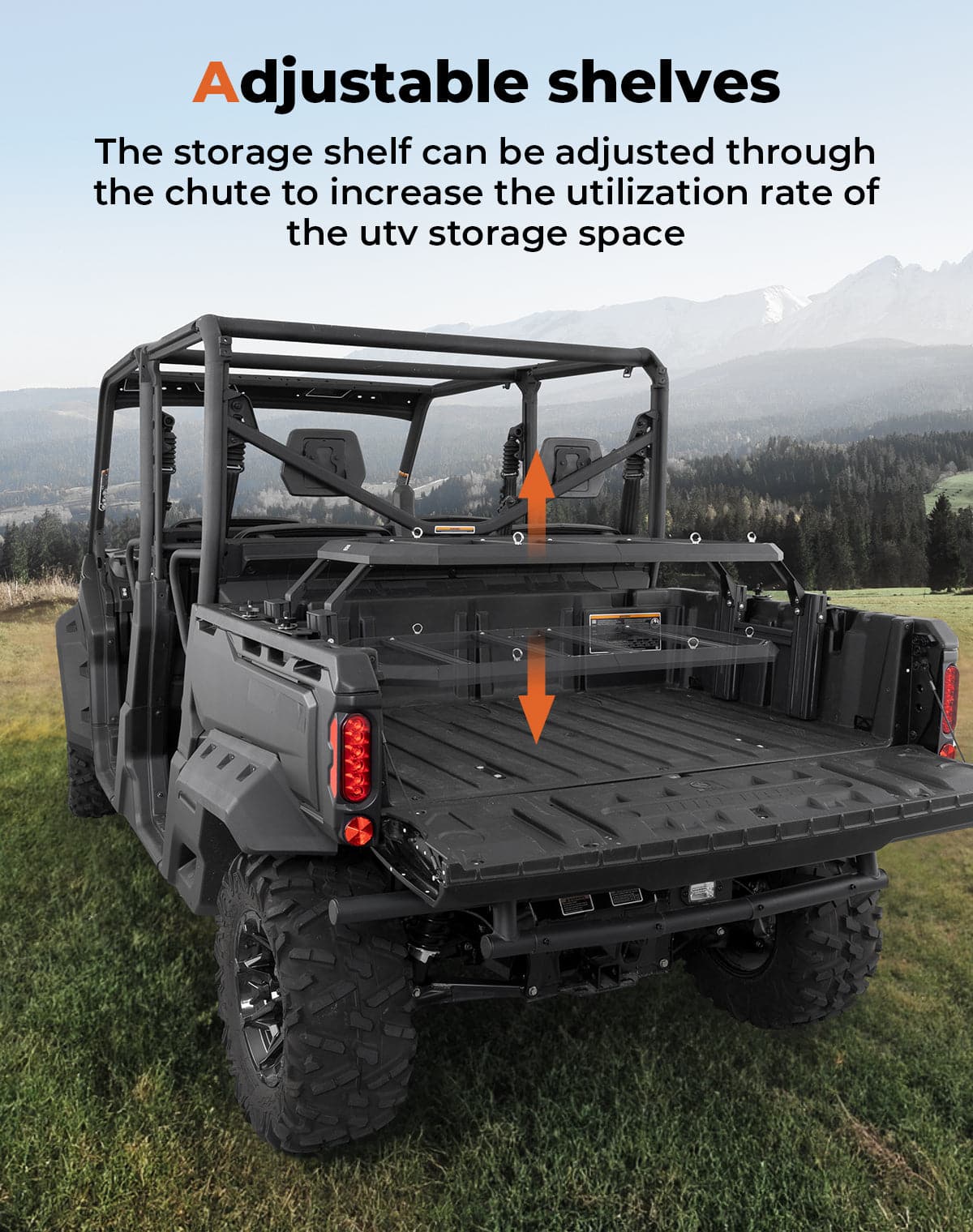 UTV Rear Rack for Can-Am Defender HD10|9|8|7|5 - Kemimoto