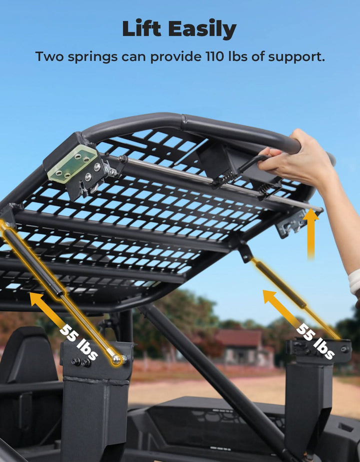 UTV Spare Tire Carrier for Polaris RZR XP 1000 / XP 4 1000 2024-2025 - Kemimoto